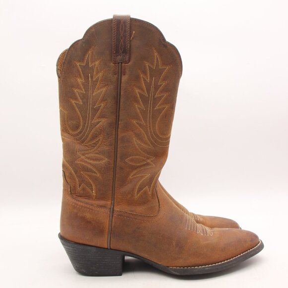 Ariat Heritage Boots Women's Size 7 B Brown Leather Pull On Cowboy 10001021 - Picture 1 of 11